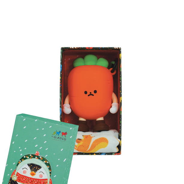 The Gang The Rangers Series The Squad Gauze Cotton Bath Linen X'mas Gift Set, 1 Piece Gauzy Face Towel With 1 Piece Veggie Pouch