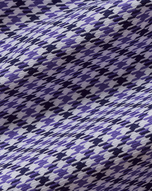 Coupe Cousu, Fancy Dobby, Long Sleeve Shirt with Contrast Trim Fabric