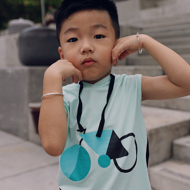 Bike Hoodie Kids Sleeveless Top