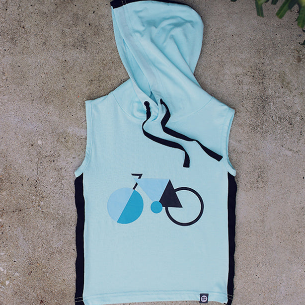 Bike Hoodie Kids Sleeveless Top