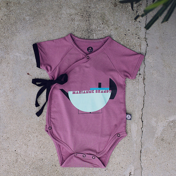 Teapot Short Sleeve Envelope Baby Onesie