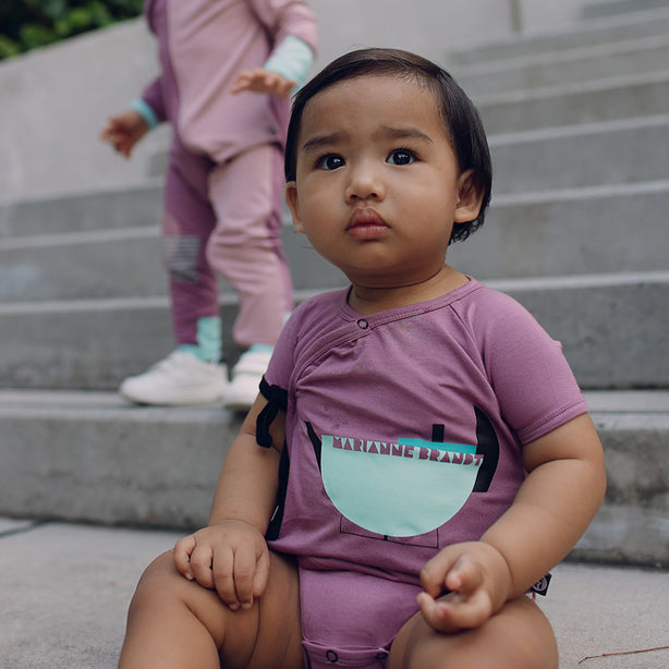 Teapot Short Sleeve Envelope Baby Onesie