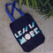 Less is More Denim Tote Bag