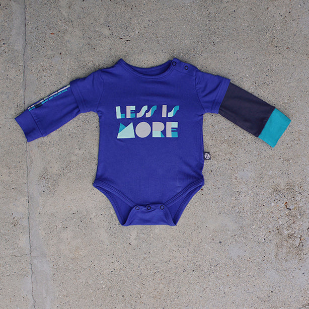 Less is More Long Sleeve Baby Onesie