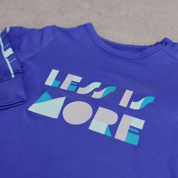 Less is More Long Sleeve Baby Onesie