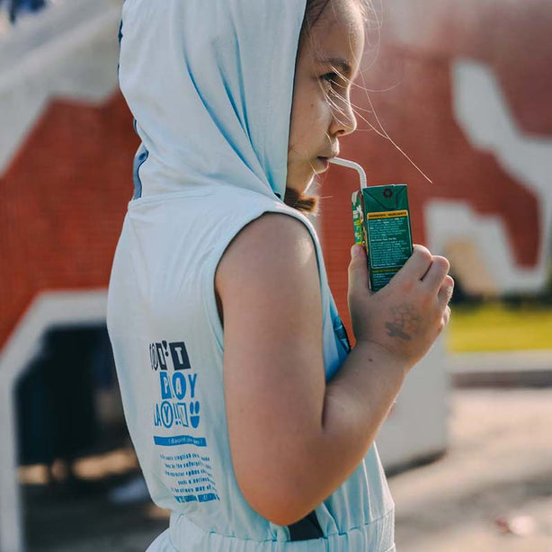 Purrcast! Hoodie Kids Mint Dress