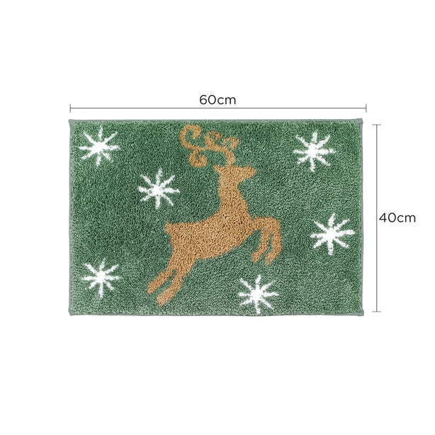 Charles Millen Suite Collection Christmas Microfibre Mat With Anti-Slip Backing