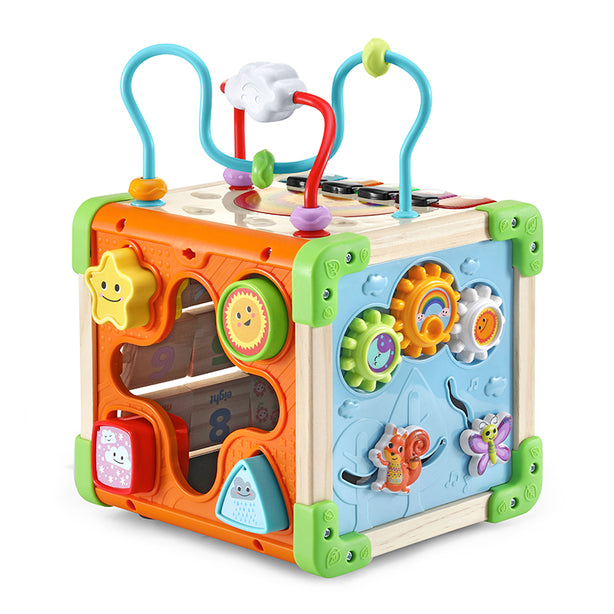 LeapFrog Touch and Learn Wooden Activity Cube | Baby Toy | Early Learning Toy | Wooden Toy