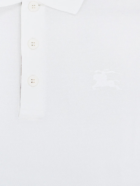 Burberry Organic cotton polo shirt - White