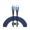 Baseus Glimmer Series Fast Charging Data Cable USB to Type-C 100W 2m Blue