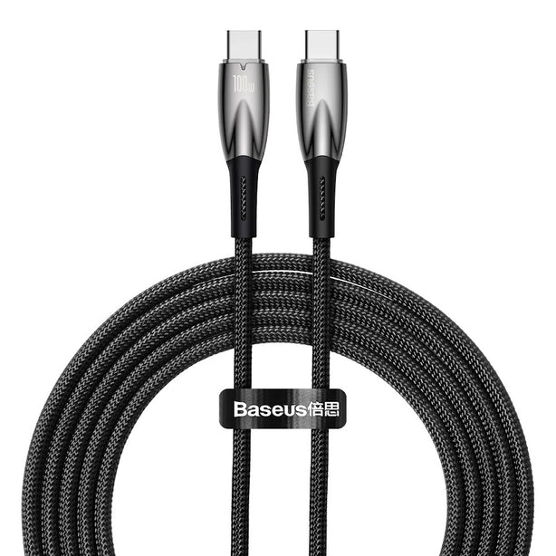 Baseus Glimmer Series Fast Charging Data Cable USB to Type-C 100W 2m Black