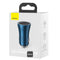 Baseus Golden Contactor Max Dual Fast Charger Car Charger U+C 60W Blue