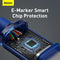 Baseus Crystal Shine Series Fast Charging Data Cable Type-C to Type-C 100W 1.2m Blue