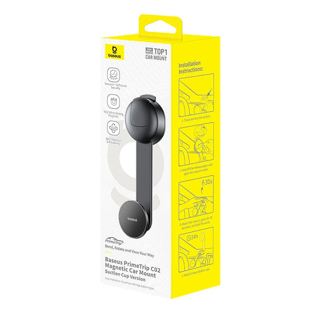 DZ-OS Baseus PrimeTrip C03 Air Clamping Car Mount (Suction Cup Version, Cosmic Black)