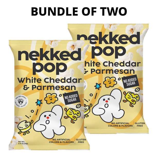 Nekked White Cheddar & Parmesan Popcorn 70g
