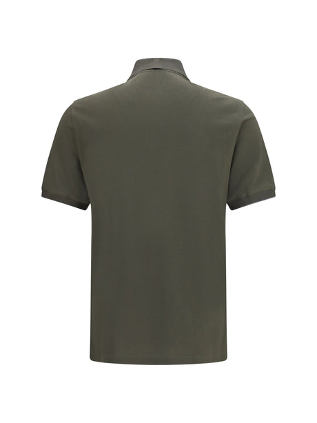 Brunello Cucinelli Cotton Polo - Army Washed+Grigio