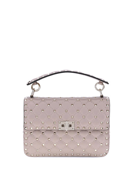 Valentino Garavani Rockstud Spike Handbag - Poudre