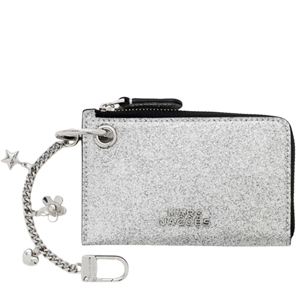 Marc Jacobs The Coated Glitter Coin Purse Bag Charm - Silver 2R5SCH010S02