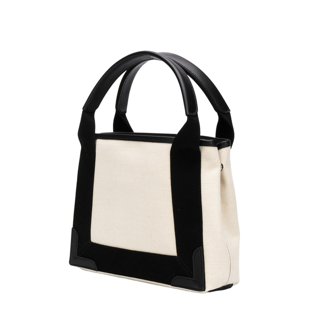 Cabas XS Canvas Tote - Natural/Black