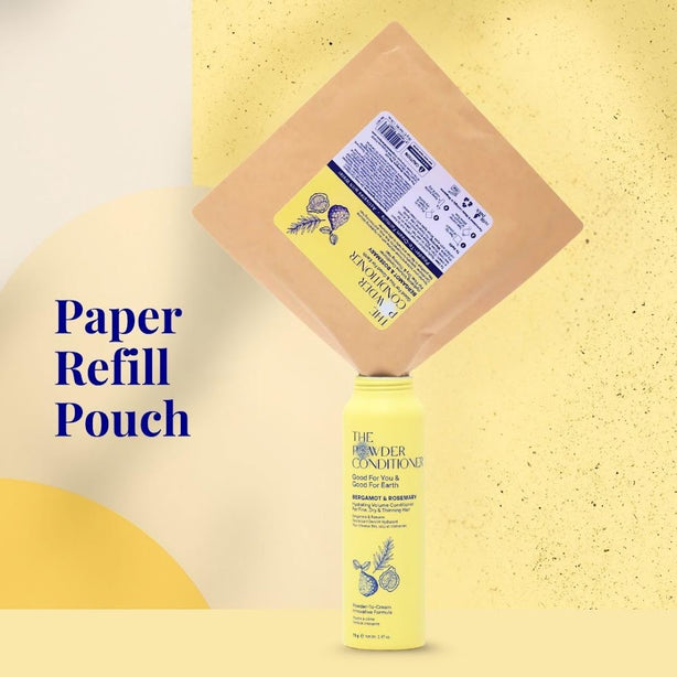 The Powder Shampoo - 50g Refill Pouch -Hydrating Volume Conditioner (Bergamot & Rosemary)