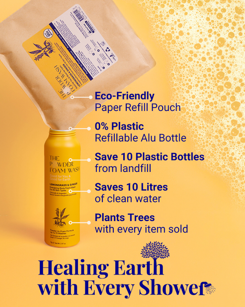 The Powder Shampoo Energising Body Foam Wash To Awaken Your Senses 20g