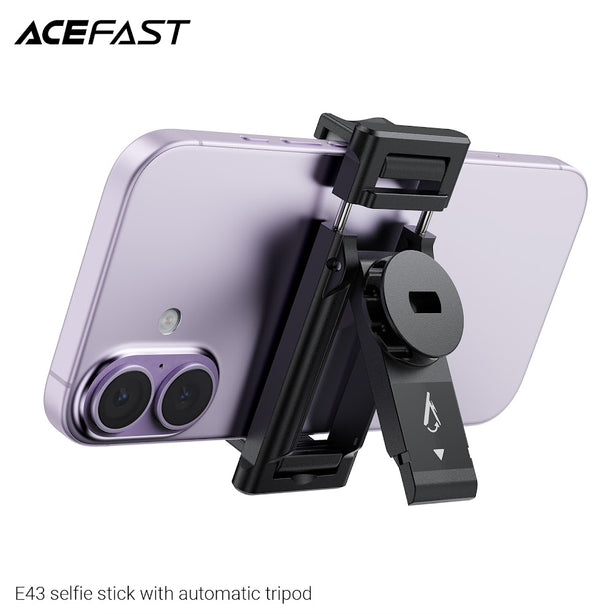Acefast E42 Supports Automatic Selfie Stand Opening - Black