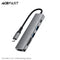 Acefast J18 USB-C 6-in-1 HUB Docking Station - Metal Gray