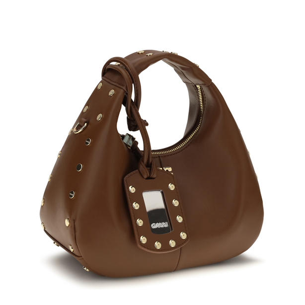 Mini Studded Hobo Handbag