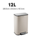 Rene Nuvo Pedal Bin Soft Close Trash Can (12/18/30L)