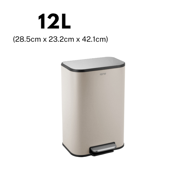 Rene Nuvo Pedal Bin Soft Close Trash Can (12/18/30L)