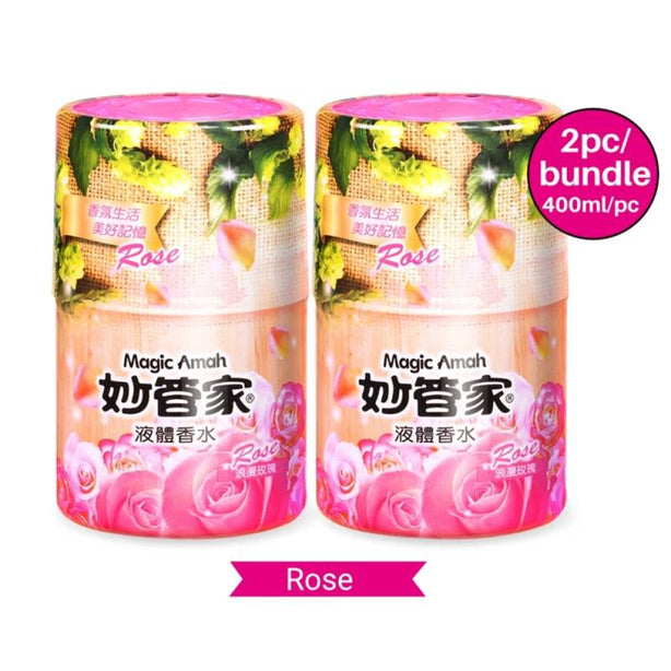 [2Pcs/Set] Magic Amah - Liquid Fragrance - Scent Interior Diffusers Refresh and Purify 400ml