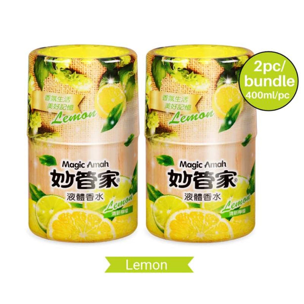 [2Pcs/Set] Magic Amah - Liquid Fragrance - Scent Interior Diffusers Refresh and Purify 400ml