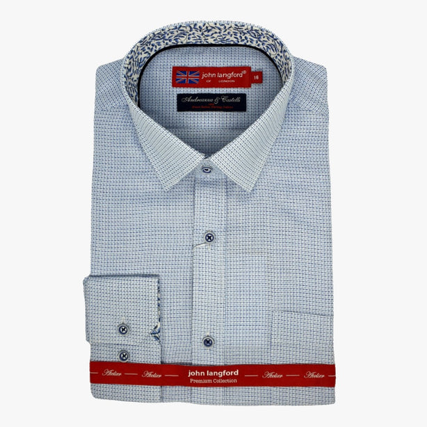 John Langford Italian Fabric L/S Business Shirt (D2)