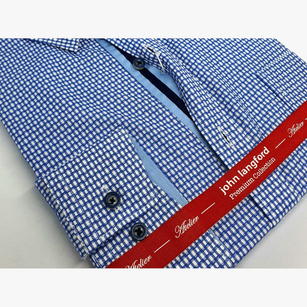 John Langford Italian Fabric L/S Business Shirt (D9)
