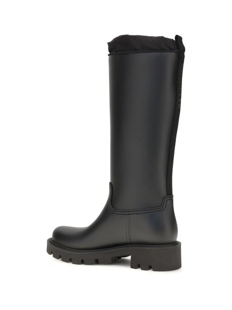 Moncler Waterproof Knee-High Kickstream Boots - Black