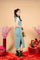 CNY Turquoise/Black Dress