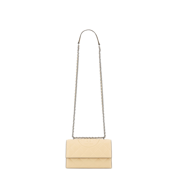 Fleming Small Goat Leather Shoulder Bag - Beige (Vanilla)