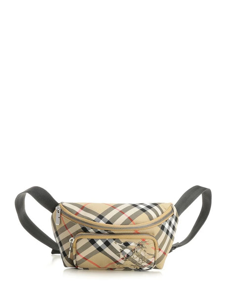 Burberry Small Check Bum Bag - Beige