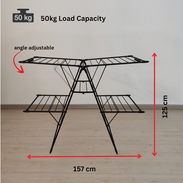 E70688 Rene Deluxe 2 Tier Drying Rack Grandeur