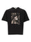 Versace Regular Fit Cotton Jersey T-Shirt With Print - Black