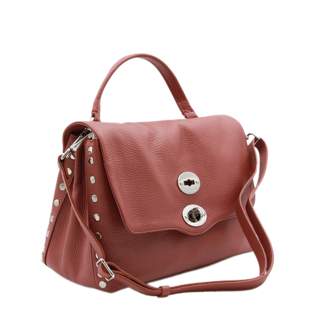 Postina Small Calfskin Handbag - Red Radicchio di Treviso