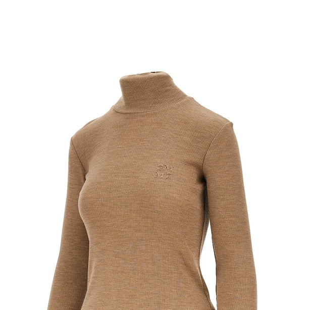MAX MARA Wool jersey turtleneck top