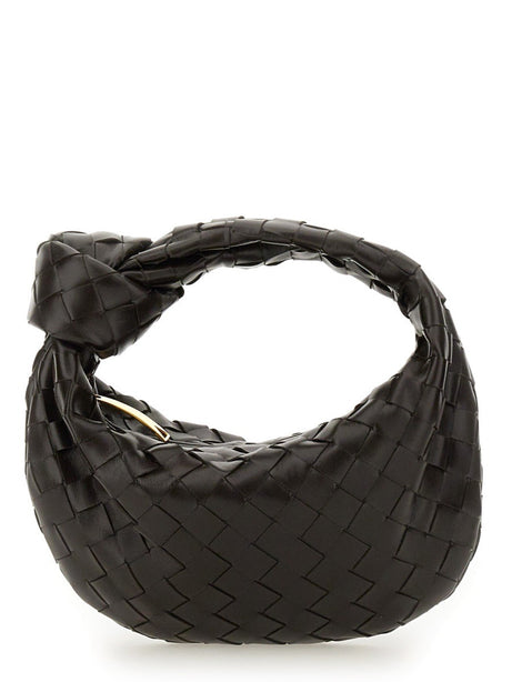 Mini Jodie Leather Handbag with Intrecciato Motif