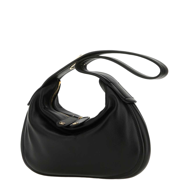 Go-hobo Small Leather Shoulder Bag - Nero