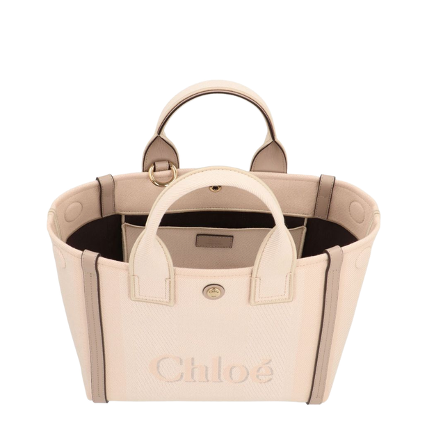 Small Canvas Tote Bag - Blushy Beige