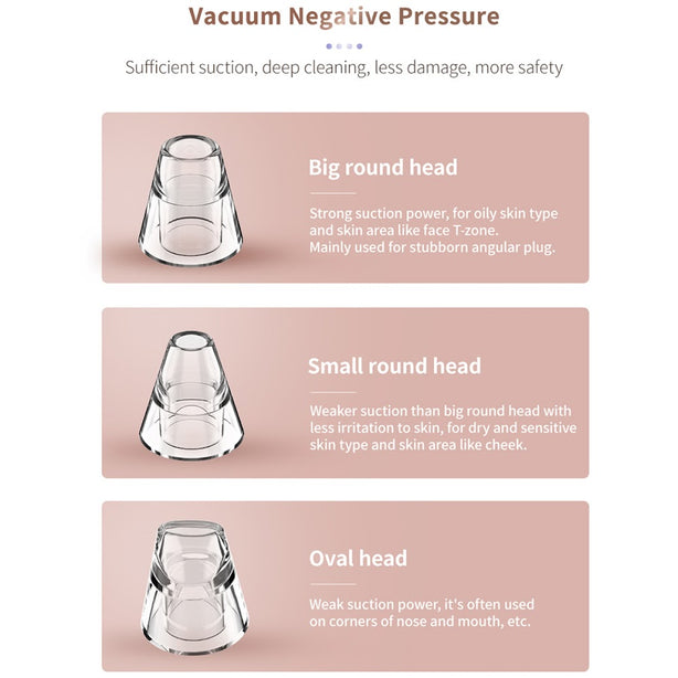 Anlan Facial Cleaner Device 3 Level Suction Pore Cleaner Blackhead Vacuum
