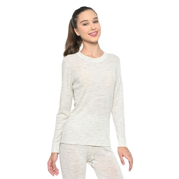 COLDWEAR Ladies Woolmark Certified 100% Merino Wool Thermal Top