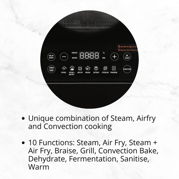 JOGEN 20L Vertical Steam Airfryer Oven 1700W