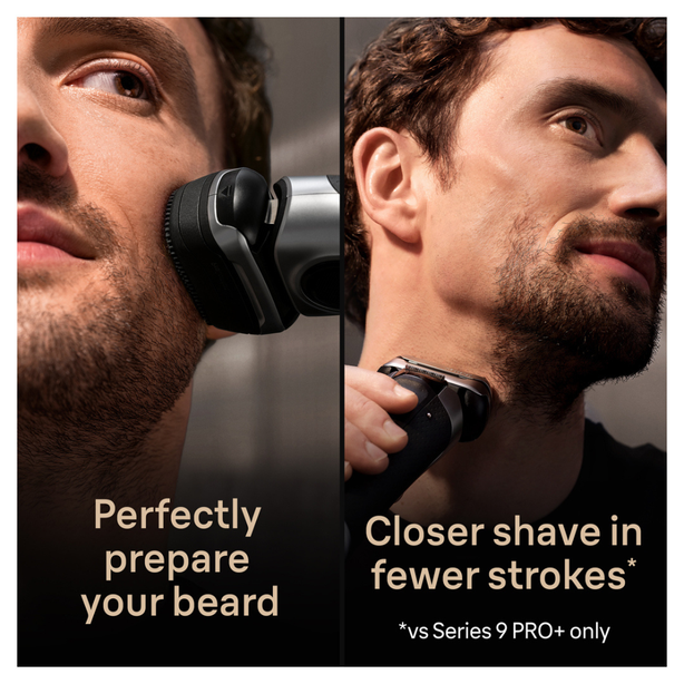 Braun Series 9 Pro+ 9597cc Electric Shaver with 6-in-1 Smartcare center and ProComfort Head, Silver