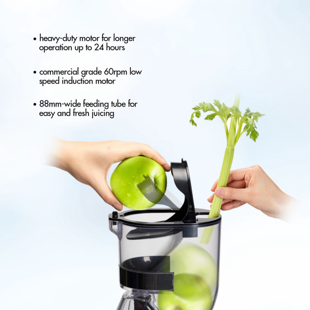 Kuvings CS600 Whole Slow Juicer with BPA-Free, 24 Hour Operation, Easy to Clean, Heavy Duty, Commercial Grade